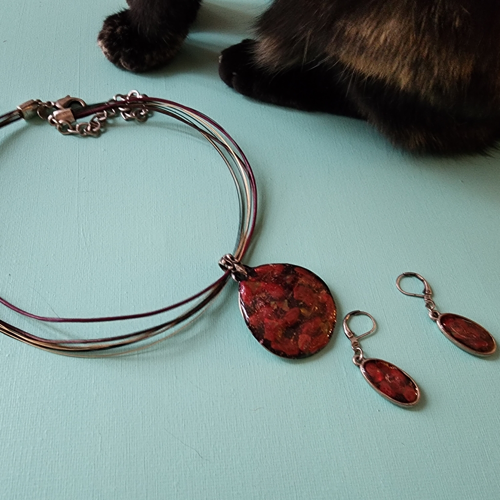 Necklace Earrings Set By Chicos 12$
